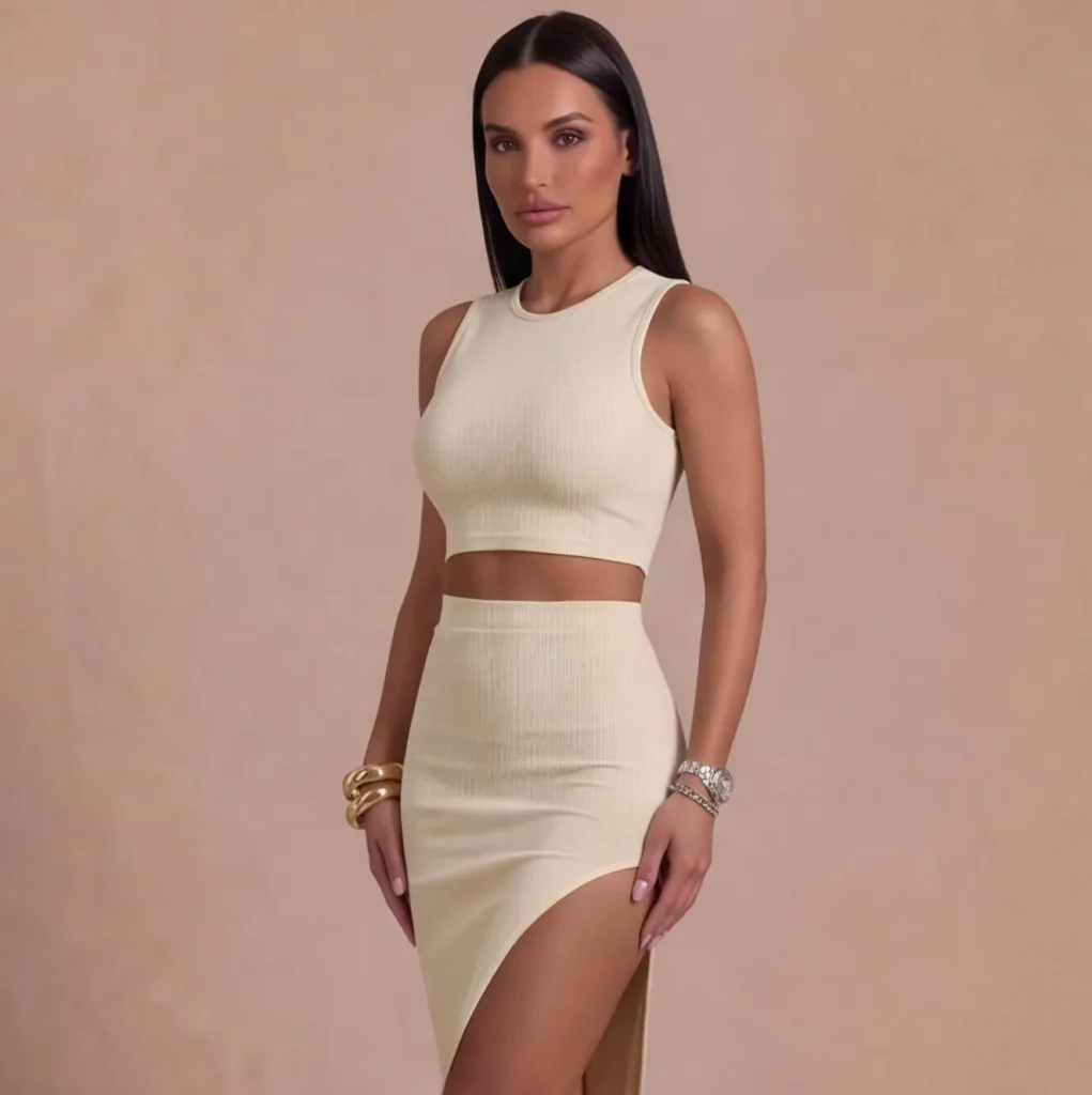 10 Best Summer Dresses 2026 | Vera Studion celeste high waist split midi skirt