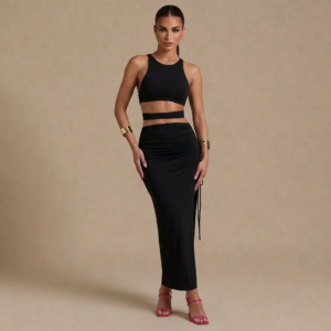 backless strappy maxi dress for women by Vera Studion