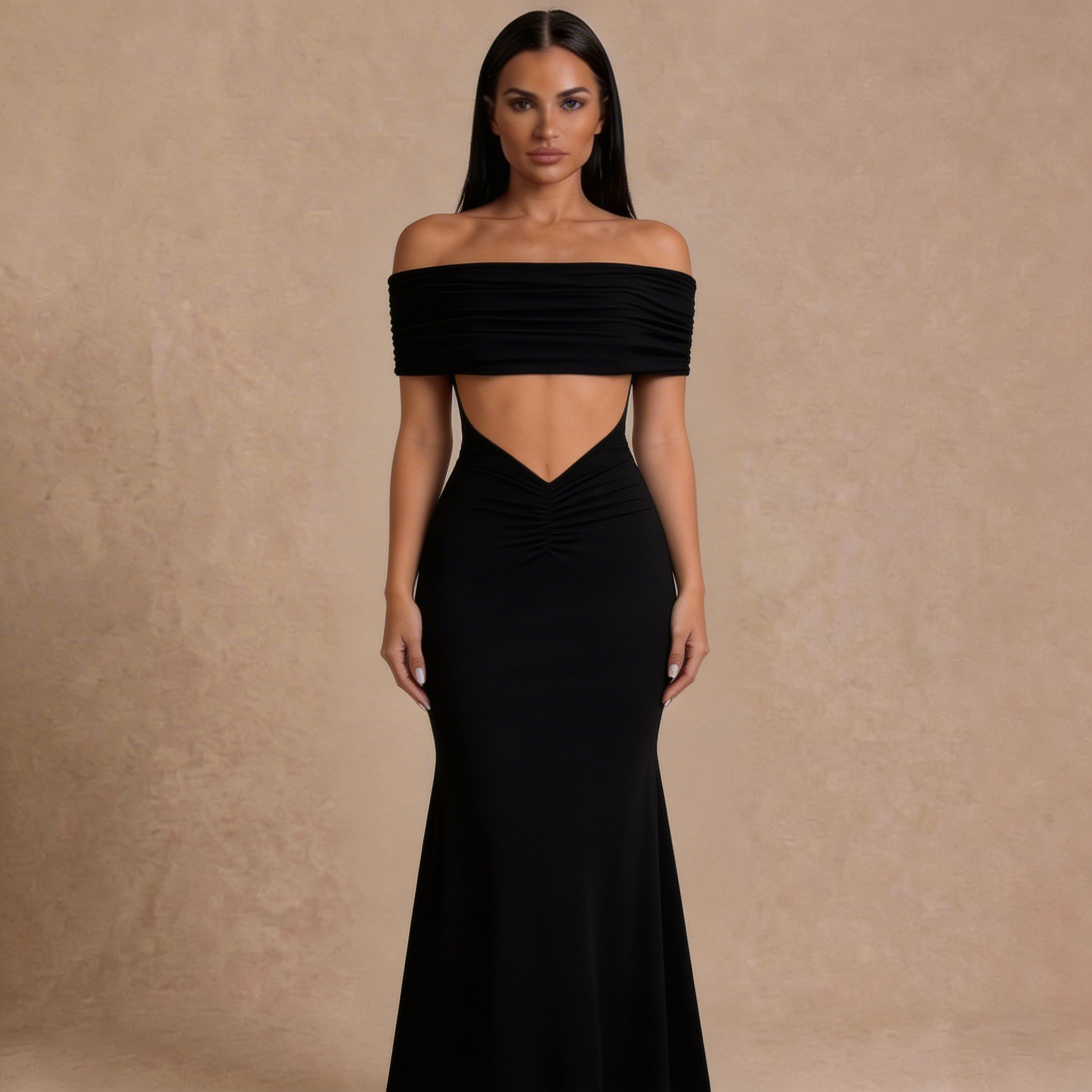 womens solid color off the shoulder bodycon dress with a midriff baring design womens solid color off the shoulder bodycon dress with a midriff baring design